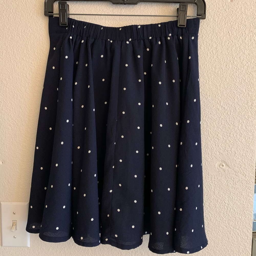Glamorous polka dot circle skirt
